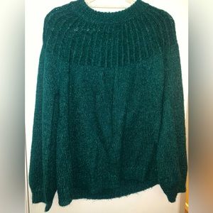Lauren Conrad Green Bow back Sweater